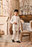 Baju Melayu Kids Luxury Bespoke Fit - Off White