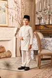 Baju Melayu Kids Luxury Bespoke Fit - Off White