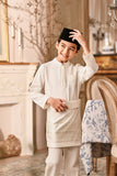 Baju Melayu Kids Luxury Bespoke Fit - Off White