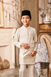 Baju Melayu Kids Luxury Bespoke Fit - Off White