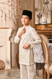 Baju Melayu Kids Luxury Bespoke Fit - Off White