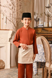 Baju Melayu Kids Luxury Bespoke Fit - Spice Red