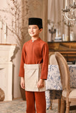 Baju Melayu Kids Luxury Bespoke Fit - Spice Red