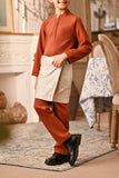 Baju Melayu Kids Luxury Bespoke Fit - Spice Red