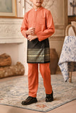 Baju Melayu Kids Luxury Bespoke Fit - Orange