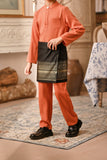 Baju Melayu Kids Luxury Bespoke Fit - Orange