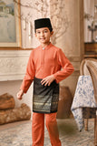 Baju Melayu Kids Luxury Bespoke Fit - Orange