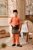 Baju Melayu Kids Luxury Bespoke Fit - Orange