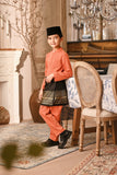 Baju Melayu Kids Luxury Bespoke Fit - Orange