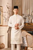 Baju Melayu Luxury Bespoke Fit - Off White