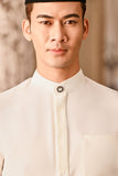 Baju Melayu Luxury Bespoke Fit - Off White