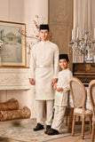 Baju Melayu Luxury Bespoke Fit - Off White