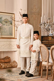 Baju Melayu Kids Luxury Bespoke Fit - Off White