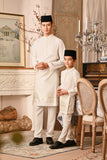 Baju Melayu Kids Luxury Bespoke Fit - Off White