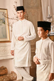 Baju Melayu Luxury Bespoke Fit - Off White