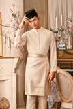 Baju Melayu Luxury Bespoke Fit - Light Cream