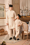 Baju Melayu Luxury Bespoke Fit - Light Cream