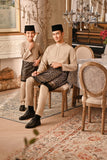 Baju Melayu Luxury Bespoke Fit - Warm Sand