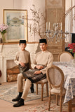 Baju Melayu Luxury Bespoke Fit - Warm Sand