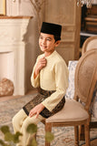 Baju Melayu Kids Luxury Bespoke Fit - Baby Yellow