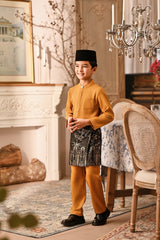 Baju Melayu Kids Luxury Bespoke Fit - Inca Gold