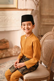 Baju Melayu Kids Luxury Bespoke Fit - Inca Gold