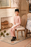 Baju Melayu Kids Luxury Bespoke Fit - Coral Cloud