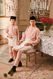 Baju Melayu Luxury Bespoke Fit - Coral Cloud