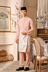 Baju Melayu Luxury Bespoke Fit - Coral Cloud