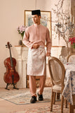 Baju Melayu Luxury Bespoke Fit - Coral Cloud