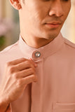 Baju Melayu Luxury Bespoke Fit - Coral Cloud