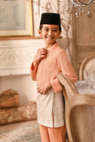 Baju Melayu Kids Luxury Bespoke Fit - Fresh Apricot