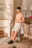 Baju Melayu Luxury Bespoke Fit - Fresh Apricot