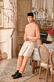 Baju Melayu Luxury Bespoke Fit - Fresh Apricot