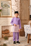 Baju Melayu Kids Majestic Bespoke Fit - Violet Tulip