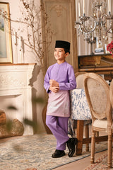 Baju Melayu Kids Majestic Bespoke Fit - Violet Tulip