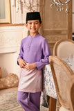 Baju Melayu Kids Majestic Bespoke Fit - Violet Tulip