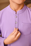 Baju Melayu Kids Majestic Bespoke Fit - Violet Tulip