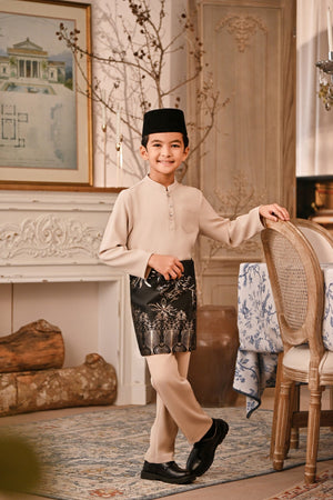 Baju Melayu Kids Majestic Bespoke Fit - Moonlight