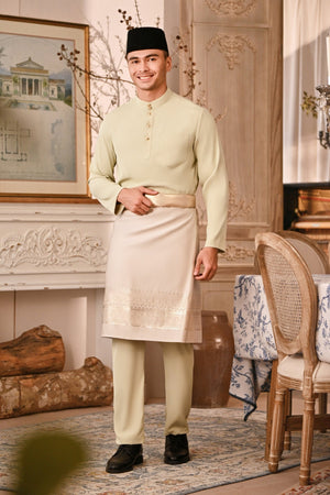 Baju Melayu Majestic Bespoke Fit - Aloe Wash