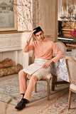 Baju Melayu Luxury Bespoke Fit - Fresh Apricot