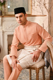 Baju Melayu Luxury Bespoke Fit - Fresh Apricot