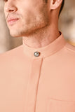 Baju Melayu Luxury Bespoke Fit - Fresh Apricot