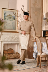 Baju Melayu Majestic Bespoke Fit - Silver Mink