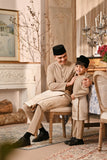 Baju Melayu Kids Majestic Bespoke Fit - Silver Mink