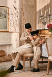 Baju Melayu Kids Majestic Bespoke Fit - Silver Mink