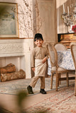 Baju Melayu Kids Majestic Bespoke Fit - Silver Mink