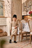 Baju Melayu Kids Majestic Bespoke Fit - Silver Mink