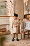 Baju Melayu Kids Majestic Bespoke Fit - Silver Mink