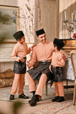 Baju Melayu Luxury Bespoke Fit - Fresh Apricot